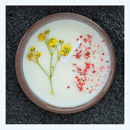 Flower Aromatherapy Candle Soy Wax Home Decorative Scented Candles Birthday Wedding Party Home Decoration Aroma Candles in A Jar