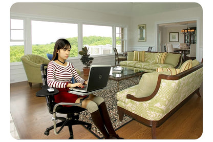 OK010 Full Motion Chair Shaft Clamp Keyboard Support + Chair Arm Clamp Elbow Wrist Support Mouse Pad Arm Rest  for Office &amp; Game