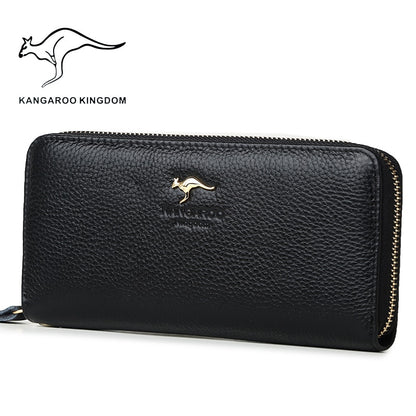 Kangaroo Kingdom Luxury Women Wallets Genuine Leather Pusre Brand Wallet Ladies Clutch