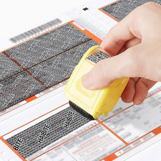 1PCS Stamp Seal Roller Theft Protection Code Guard Your ID Confidentiality Package Private Information Confidential Seal