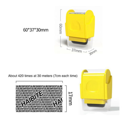 1PCS Stamp Seal Roller Theft Protection Code Guard Your ID Confidentiality Package Private Information Confidential Seal