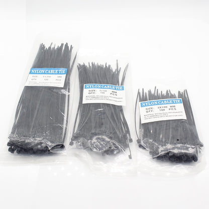 300 Pcs Nylon Cable Self-locking Plastic Wire Zip Ties Set 3*100 3*150 4*200 MRO &amp; Industrial Supply Fasteners &amp; Hardware Cable