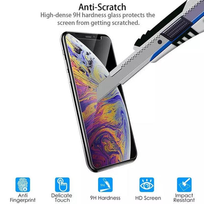 5PCS 9H Tempered Glass For iPhone 12 13 14 Mini X Xs Xr 11 Pro Max 7 8 6 6s Plus SE 2020 5 5s Screen Protector