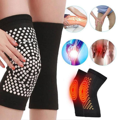 2pcs Tourmaline Self Heating Support Knee Pads Knee Brace Warm for Arthritis Joint Pain Relief and Injury Recovery