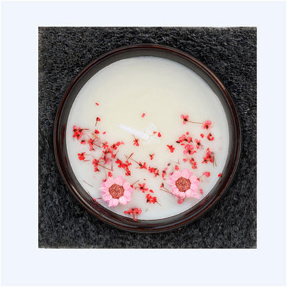 Flower Aromatherapy Candle Soy Wax Home Decorative Scented Candles Birthday Wedding Party Home Decoration Aroma Candles in A Jar