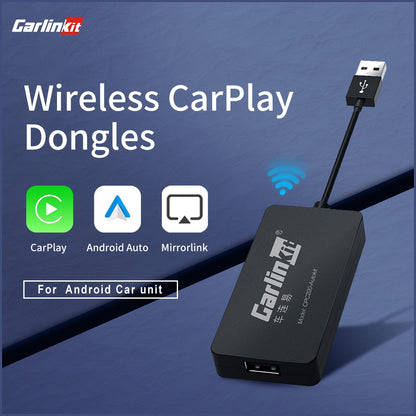 Hot Sale CarlinKit USB Wireless CarPlay Dongle Wired Android Auto AI Box Mirrorlink Car Multimedia Player Bluetooth Auto Connect