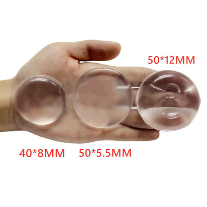 6/1pcs Door Handle Bumper Protective Plug Transparent Silicone Wall Protector Non-slip Round Door Stopper Muffler Self-adhesive