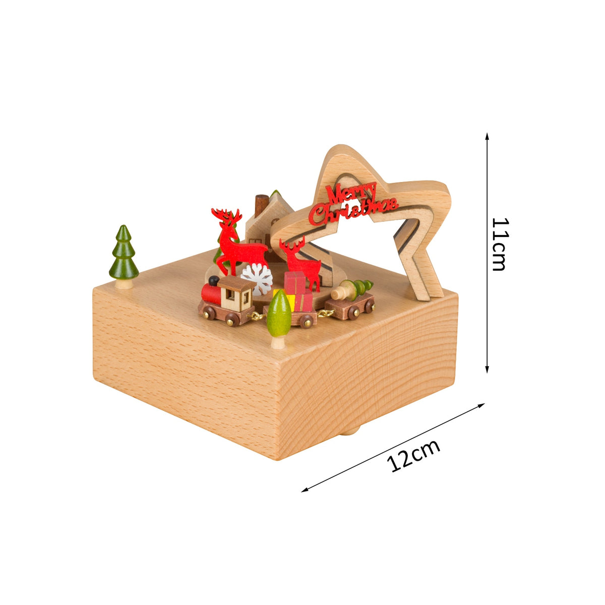 Music Box For Girls 7 Kinds Wooden Music Box Christmas With Comfortable Touching Music Box For Boys Men Women Kids Toddler