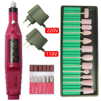 20000RPM Electric Nail Drill Machine Manicure Drill Pedicure Drill Salon Nail Drill Machine Professional Nail Drill Machine Set