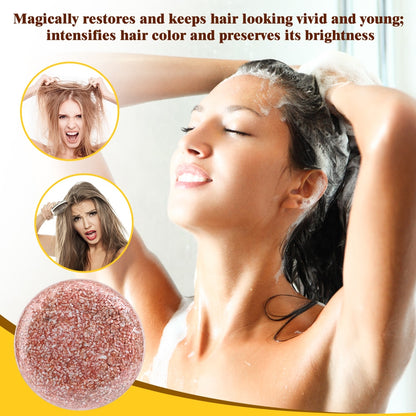 Polygonum Essence Hair Darkening Shampoo Soap Natural Organic Mild Formula Hair Shampoo Gray Hair Reverse Anti Loss Hair Care