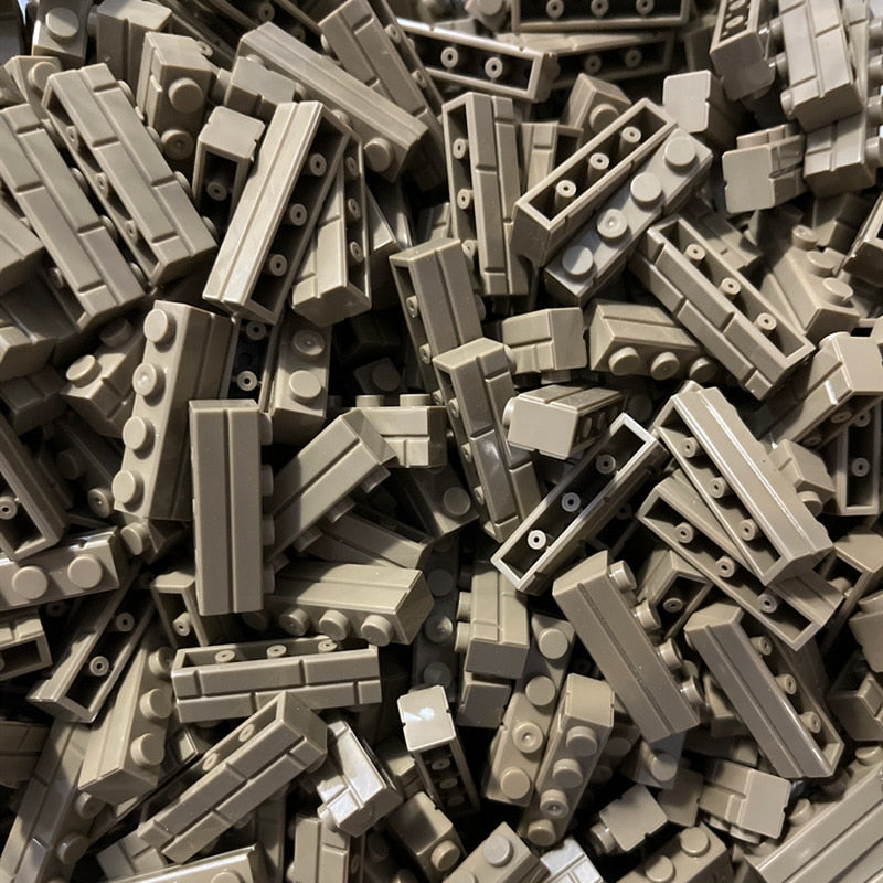 50pcs DIY Building Blocks Thick wall Figures Bricks 1x4 Dots Educational Creative Size Compatible With Brands Toys for Children