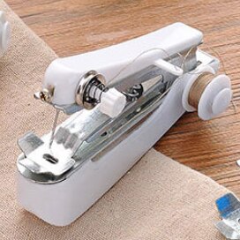 1pc Portable Mini Manual Sewing Machine Simple Operation Sewing Tools Handheld Apparel Cloth Fabric Handy Quick Needlework Tool