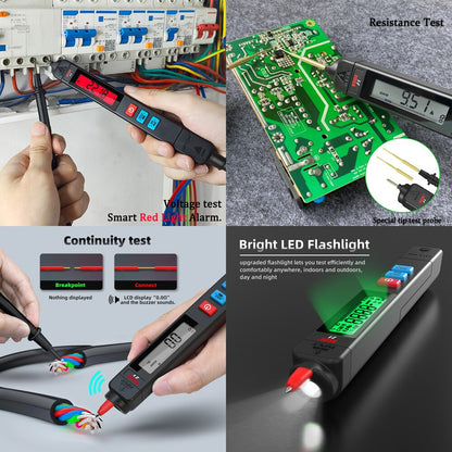 BSIDE New Voltage Detector Tester Non-contact Smart Electric pen NCV Live wire Continuity test Ohm Hz DC AC Digital Multimeter