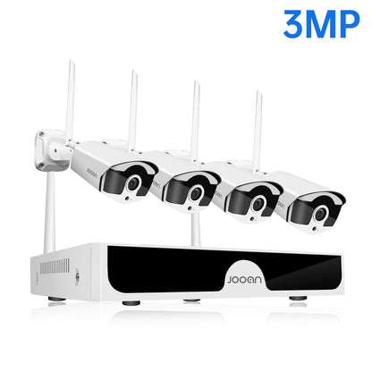 Jooan 10CH NVR 3MP 5MP Wireless CCTV System Waterproof Outdoor P2P WiFi IP Security Camera System Video Surveillance Kit NVR Set