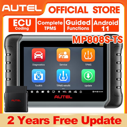 Autel MaxiPRO MP808S-TS Car Diagnostic Tools Online ECU Coding TPMS Automotive Scanner Active Test Scan Tool PK MP808BT PRO