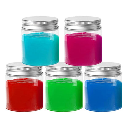 20pcs 30/50/60/80/100/120/150ml Empty Plastic Clear Cosmetic Jars Makeup Container Clear Jar Face Cream Sample Pot Container