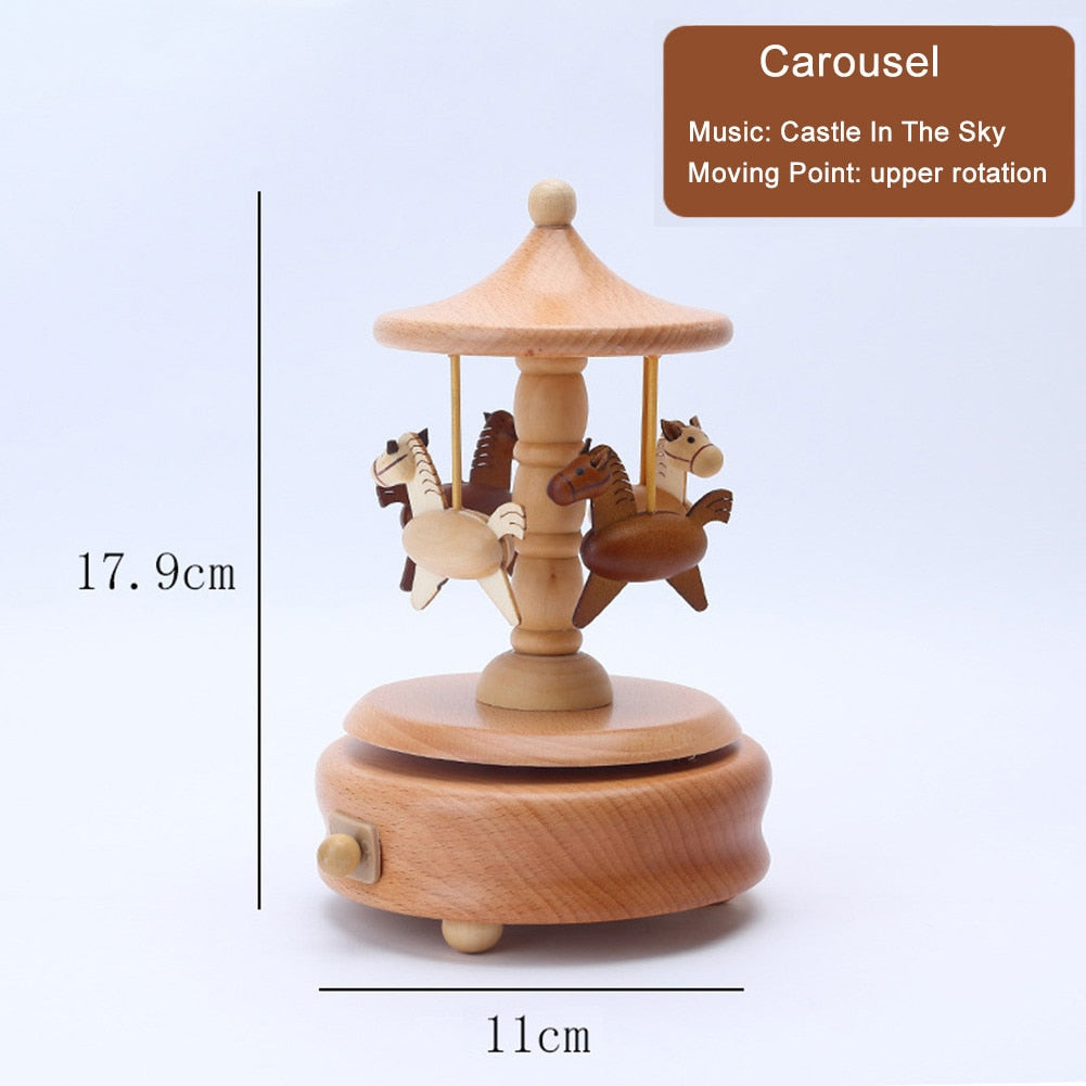 Music Box For Girls 7 Kinds Wooden Music Box Christmas With Comfortable Touching Music Box For Boys Men Women Kids Toddler