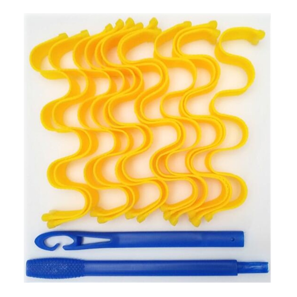 12pcs Heatless Hair Curler No Heat Hair Rollers Soft Curls Curling Rod Roller Sticks Perm Rods Wave Formers Hair Styling Tools