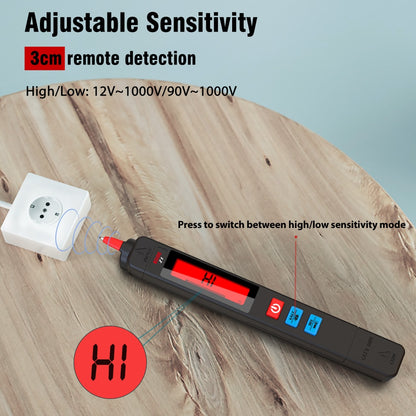 BSIDE New Voltage Detector Tester Non-contact Smart Electric pen NCV Live wire Continuity test Ohm Hz DC AC Digital Multimeter