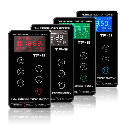 THUNDERLORD Digital Tattoo Power Supply LCD Touch Screen Dual Power Source For Tattoo Rotary Pen Makeup Machine Tattoo Supplies
