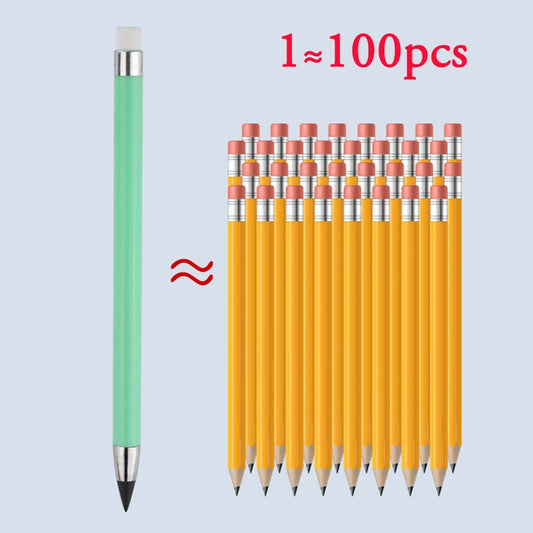 Black Technology Erasable  Infinity Pencil Student Upright No Cutting or Ink Can't Finish Writing Painting Is Not Easily Broken