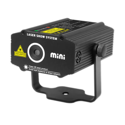 ESHINY Mini 4in1 Pattern Effect R&amp;G Audio Star Whirlwind Laser Projector Stage Disco DJ Club Bar KTV Family Party Light Show P14