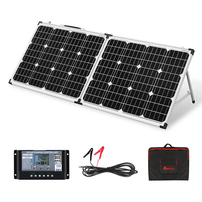 Dokio 100W 160W 200W Foldable Solar Panel China 10A/20A 12V Controller Folding Solar Panel Cell/System Charger Solar Panel