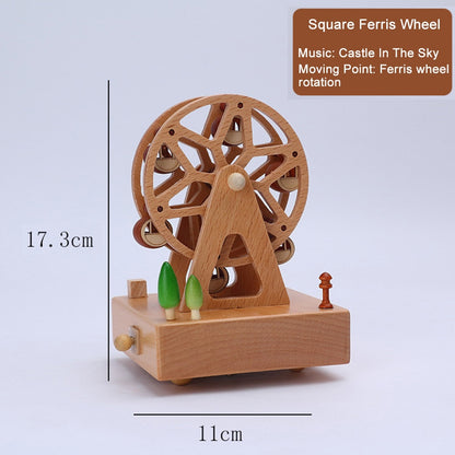 Music Box For Girls 7 Kinds Wooden Music Box Christmas With Comfortable Touching Music Box For Boys Men Women Kids Toddler