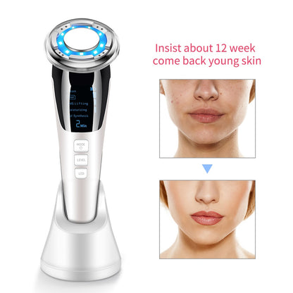 7in1 RF&amp;EMS Radio Mesotherapy Electroporation lifting Beauty LED Photon Face Skin Rejuvenation Remover Wrinkle Radio Frequency