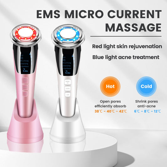 7in1 RF&amp;EMS Radio Mesotherapy Electroporation lifting Beauty LED Photon Face Skin Rejuvenation Remover Wrinkle Radio Frequency