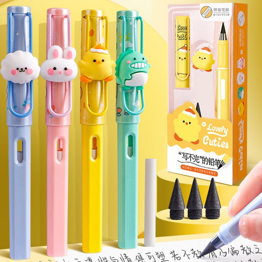 Cute Infinity Pencil Stationery Lapiz Infinito New Technology Painting No Ink Writing Pen Stylo Art Supplies Kawaii Magic Pencil
