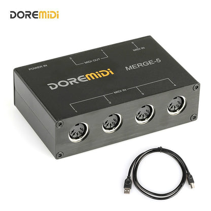 DOREMiDi 5 MIDI-Input 2 MIDI-Output Support USB Power MERGE-5
