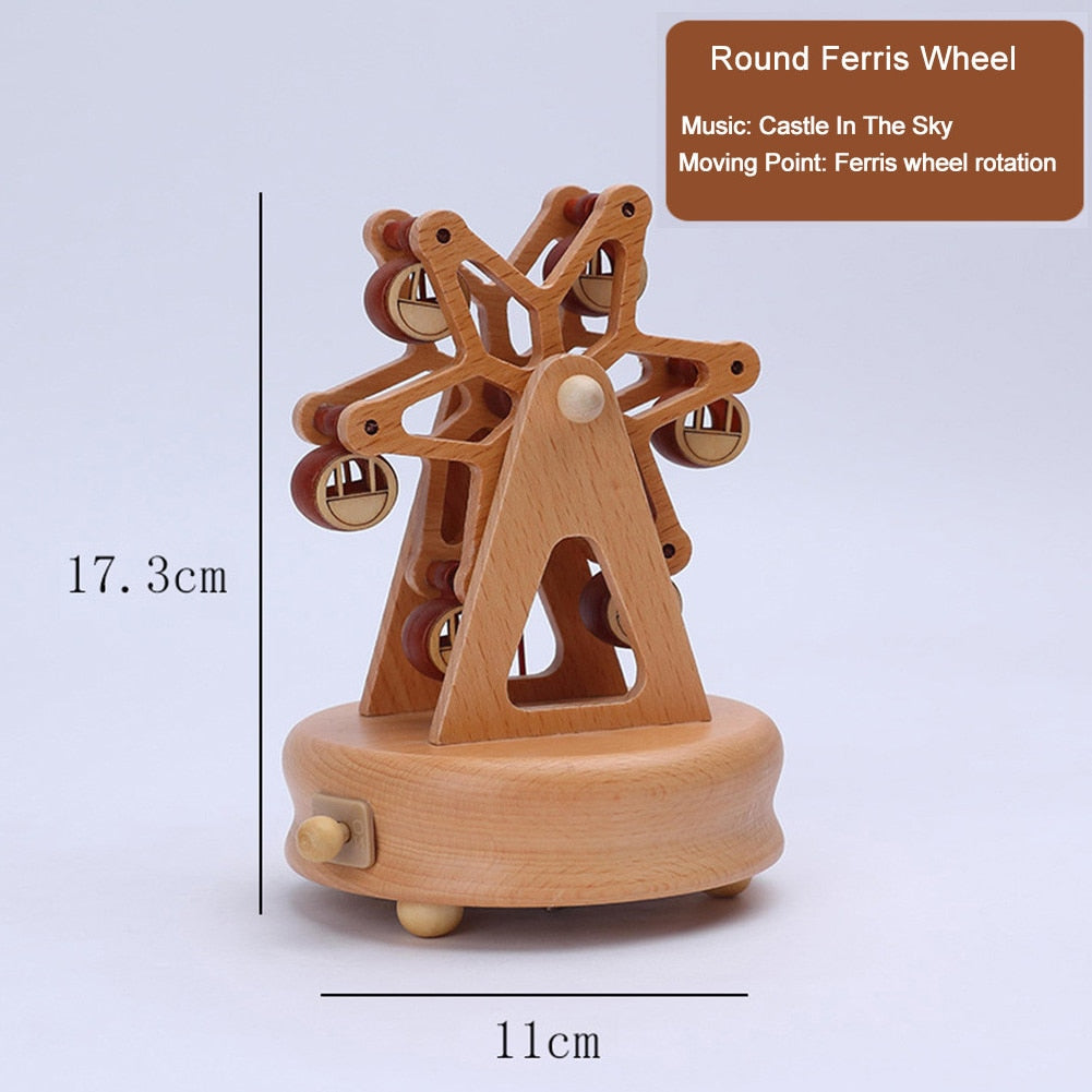 Music Box For Girls 7 Kinds Wooden Music Box Christmas With Comfortable Touching Music Box For Boys Men Women Kids Toddler