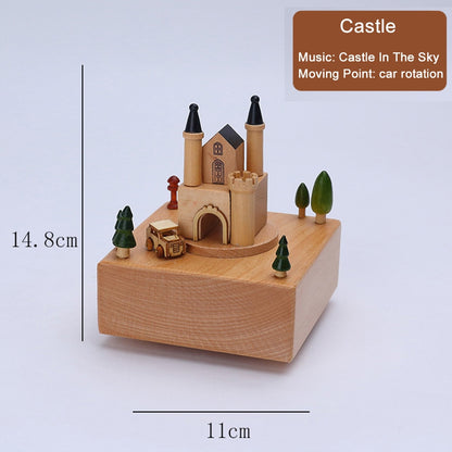 Music Box For Girls 7 Kinds Wooden Music Box Christmas With Comfortable Touching Music Box For Boys Men Women Kids Toddler