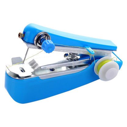 1pc Portable Mini Manual Sewing Machine Simple Operation Sewing Tools Handheld Apparel Cloth Fabric Handy Quick Needlework Tool