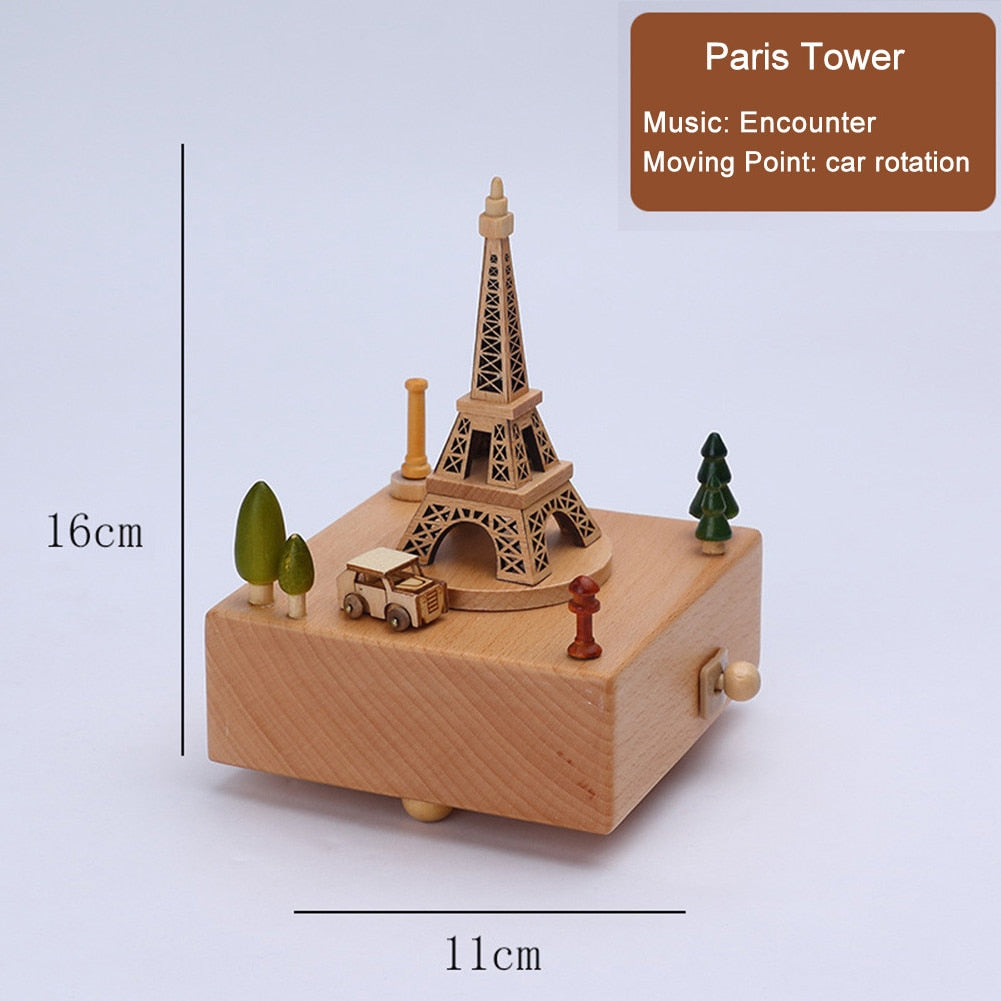 Music Box For Girls 7 Kinds Wooden Music Box Christmas With Comfortable Touching Music Box For Boys Men Women Kids Toddler