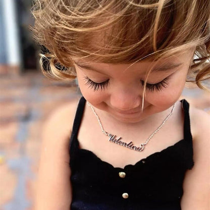 Customized Baby Necklace For Little Girl Boy Personalized  Name Stainless Steel Chain Children's Choker Mommy Jewelry Gifts